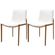 Kit 2 Cadeiras Elara Domann Design Assento e Encosto em Linho Off White e Base Aco Laminado